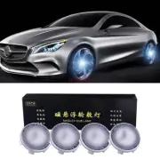 4PCS 75mm Self-Powered Floating LED Wheel Hub Light Caps for Mercedes-Benz Blue
