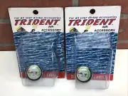 Pair 2 New TRIDENT Air Pressure Guage 350PSI BAR