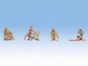 N15851 Noch OO/HO Gauge Sunbathers (4) Figure Set