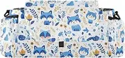 Cartoon Raccoon Dog Sky Blue stroller organizer bags umbrella stroller caddy mobile phone organizador para carreola accesorios para coches de bebes