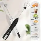 Handheld Milk Frother Beverage Coffee Milk Blender Rechargeable 3-Speeds Blender