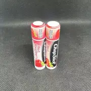 2x Chapstick RED RASPBERRY Lip Balm NEW