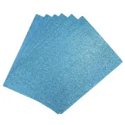 EVA Foam Sheets Glitter Sky Blue 10.8 Inch x 8.5 Inch 2mm Thick Craft Foam 15Pcs