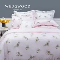 在飛比找momo購物網優惠-【WEDGWOOD】300織長纖棉印花兩用被套床包四件組(盛
