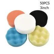 3Inch/75mm,Sponge Buff Buffing Polishing Pad For Car Polisher Accessories*50pcs