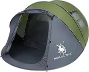 6 Person Easy Pop Up Tent-Automatic Setup,Waterproof, Double Layer - Instant Family Tents for Camping,Hiking & Traveling