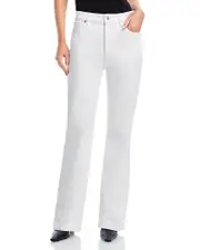 Frame The Arrow High Rise Straight Jeans in White