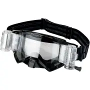 Moose XCR Roll-Off Goggles - Black