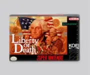 LIBERTY OR DEATH / SNES - 2"x3" FRIDGE MAGNET (retro super nintendo