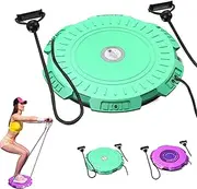 Massage Waist Twisting Board with Pull Rope, Equipped with 2 Tension Ropes, Waist Twisting Machine, For Male and Female Core Trainin