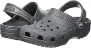 [Crocs] Unisex-Child Kids' Classic Clogs, Slate Grey/Slate Grey, 5 US