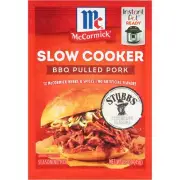 McCormick Slow Cookers BBQ Pulled Pork Seasoning Mix, 1.6 oz