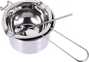 CORHAD Outdoor Cookware Set 1pc Hiking Pot Quick Heat Conduction Non-Stick Stainless Steel Melting Pan for Camping