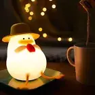 Fun Night Light for Kids Cute Squishy Duck Bedside Lamp Third Gear Dimming Light