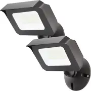 2Pack Dusk to Dawn 60W Outdoor LED Flood Light with 1/2" Knuckle Mount (Plate In