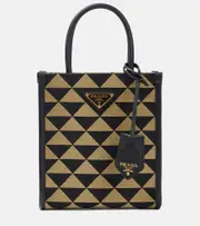 [Prada] Prada Mini patterned jacquard tote bag One Size multicoloured