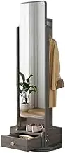Rotation Full Length Mirror,with Drawer,Oversized Floor, for Bedroom Living Room Corridors Clothing Store(4)