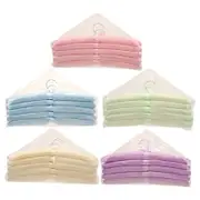 Home Master [5PK] Coat Hangers Satin Covers Padded Thick Coloured Elegant