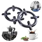 Black Gas Stove Cooker Plate Trivet Grates Mocha Pot Mat Milk Pot Holder