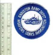 US Army Anniston Army Depot Weapons, Tanks, Ammunition AL Alabama 3" patch NEW!