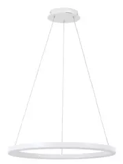 Lucci Connect Circa II 600mm LED Colour-Shifting RGB Smart Ring Pendant in White