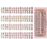 Sun&Beam Nails Press-On Nails 120 Pcs, 4-in-1 Mix & Match Fake Nails, Reusable & Easy to Apply, DIY Nail Ar (M302)