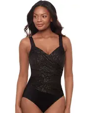 [Miraclesuit Swim] Brillante Madero Underwired Shaping Swimsuit in Black