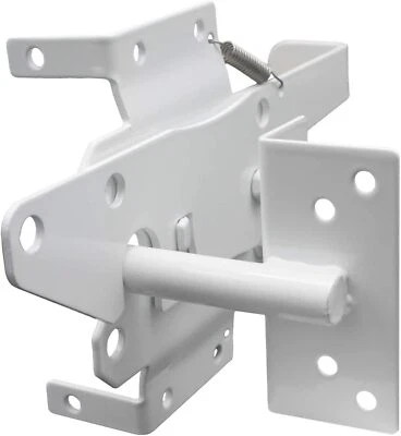 Latch for PVC Picket Fence Gate White Temporary Portable Fencing Events Entry