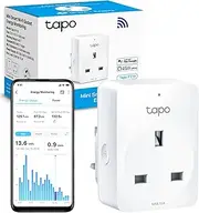 Tapo TP-Link Smart Plug with Energy Monitoring, Compatible with Alexa (Echo and Echo Dot) and Google Home, WiFi Smart Socket, Remote Control, Device Sharing, No Hub Required( P110) (UK Version)