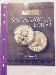 SACAGAWEA DOLLAR COIN FOLDER H.E.HARRIS MILLENIUM EDITION BRAND NEW