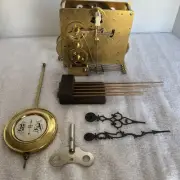 New Peter F Bollenbach German Clock Movement 351-020, Pendulum, key,chime &hands