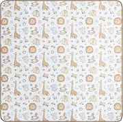 Splat Mat for Baby Under Highchair With Anti-Skid Backing - Waterproof Floor Protector and Table Cloth for Eating Mess (Shape 2)