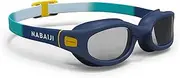 Decathlon - Adult and Kid's Swimming Goggles Clear Lenses - 100 Soft - Navy Blue - Size S