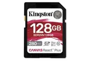 Kingston Canvas React Plus SDXC Memory Card - 128GB UHS-II - U3 - V60 - Read up