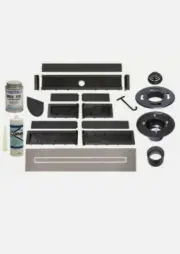 Goof Proof Tile Insert Linear Drain Adjustable 27"- 60" by Mark E industries