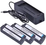 NB-CP1L NB-CP2L Battery，Compatible for Canon SELPHY CP1300 CP1500 CP1200 CP100 CP200 CP220 CP300 CP330 CP400 CP510 CP600 CP710 Printer Accessories(Charger and 3Battery)