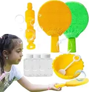 Big Bubble Blowing Toys - Abs Interactive Game, Bubble Bouncing Tool | Large Creative Set with Soft Mitt Gloves, Outdoor Fine Motor Activity for Amusement Park, Home Party Fun, and Group Play