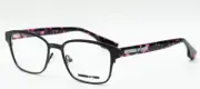 NEW McQ by Alexander McQueen Eyeglasses MQ0042O 004 52-17-145 Black Pink Trans