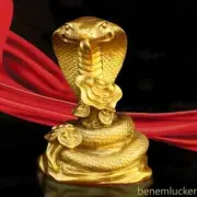Feng Shui Chinese Copper Cobra Ornaments Zodiac Snake Crafts Home Room Decor