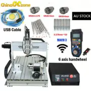 CNC 6040 4Axis Router 2200W Mach3 USB Engraver Cutting Machine Handwheel AU