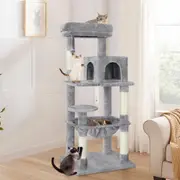 BEASTIE 143cm Cat Tree Light Grey