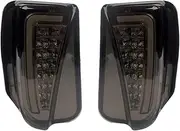 1Set LED Front Bumper Fog Lamp DRL Daytime Running Lights Yellow Turn Signals Light Compatible For Toyota Prius ZVW30 2012 2013 2014(Black set 2PC)