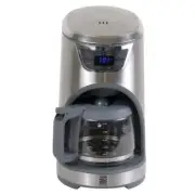 KENMORE Drip Coffee Maker with Aroma Control Reusable Filter 12-Cups Silver