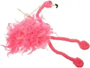 Abaodam Marionette Flamingo Puppet Interactive Hand Puppet for Stage Shows Fun Animal Design Lightweight Craft for Adults for Creative Play and Performance