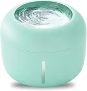 XIULIUU Cat Water Fountain, 2.5L Automatic Pet Fountain Dog Water Dispenser, Ultra-Quiet & Easy to Clean, Cats Dogs Drinking Waterer Bowls, Kitty Drink Fountain for Cats, Dogs, Multiple Pets Green
