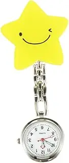 [Holibanna] Pocket Watch Vintage Watch Waistcoat Chain Watch Digital on Nurses Watch Nurses Fob Watch Digital Fob Watch Quartz Watch Watches Nursing Pin Women Watch Chain Glass Mirror Yellow