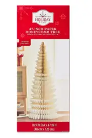Holiday Time 47-Inch Paper Honeycomb Tree Indoor Decoration