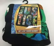 DC Comics Justice League Six Flags Plush Soft Throw Blanket 45”x60"
