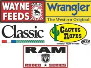 RODEO ARENA GROUP LOT DISCOUNT ON FIVE DESIGNS SIGN REMAKE BANNERS OPTIONS 5D
