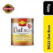 Biogrow BG22 Oat Beta Glucan Powder Lowers Cholesterol Naturally High Fibre 480g